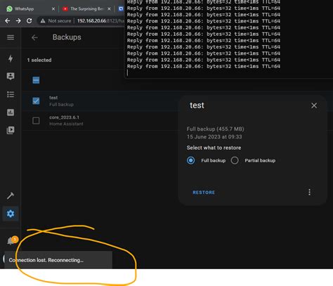 Restore From Backup Installation Home Assistant Community
