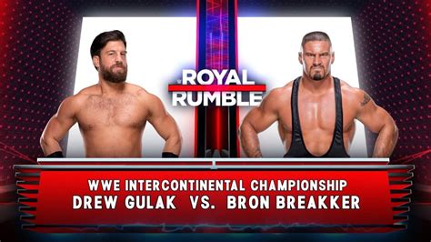 Wwe K Drew Gulak Vs Bron Breakker Intercontinental Championship