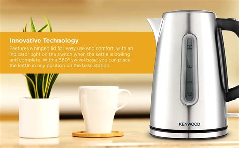 Kenwood Stainless Steel Kettle 1 7L Cordless Electric Kettle 3000W With