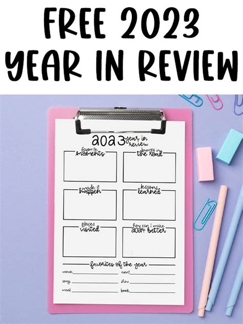 Year In Review Printable Updated For Review Your Year