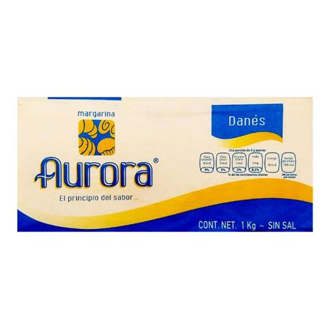 MARGARINA DANES AURORA 1 KG Super cremerías Ruiz