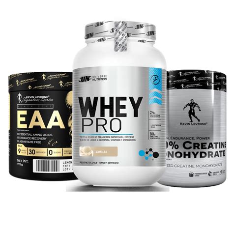 WHEY PRO 1 1 KG CREATINA KEVIN LEVRONE 300GR EAAS 31 SERVICIOS