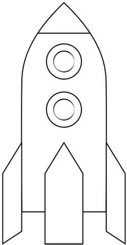 Rocket Printable Template | Free Printable Papercraft Templates