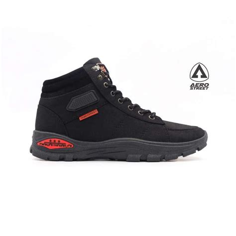 Jual Aerostreet 40 43 Tactical Hitam Sepatu Sneaker Boots Casual Di