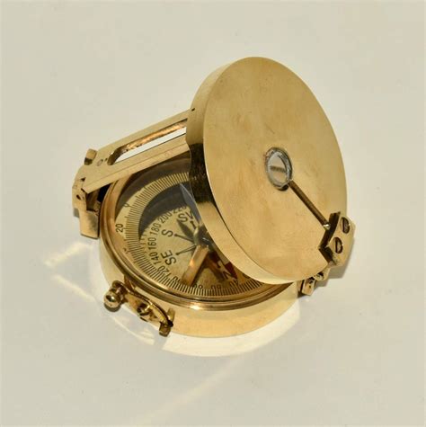 Maritime Solid Brass Surveyor S Compass Brass Compass 2 Pieces Home And Kitchen