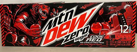 Mountain Dew Code Red Zero Unleash The Bold Taste West Bridge