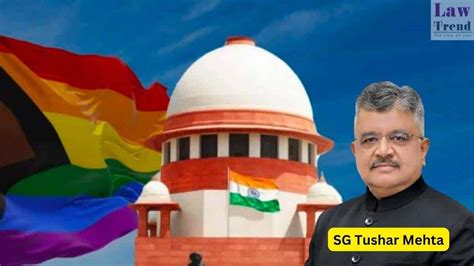 Same Sex Marriage Solicitor General Tushar Mehta Hails Sc Verdict