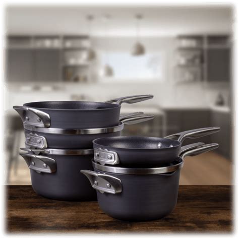 Sidedeal Calphalon Premier Space Saving Piece Hard Anodized Nonstick