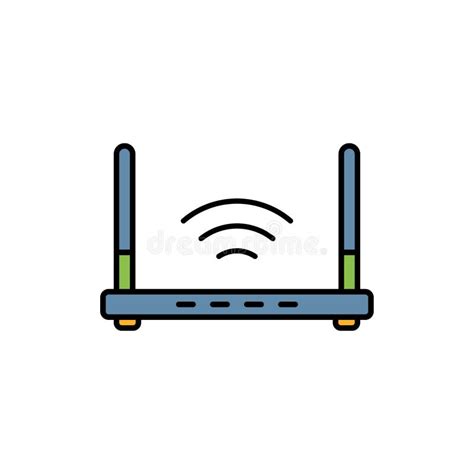 Symbole Plat De Signe D Ic Ne De Vecteur De Modem Illustration De