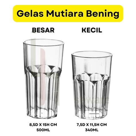 Jual Gelas Mutiara Bening Gelas Bening Plastik Gelas Bening Akrilik