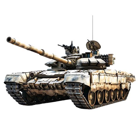 Military tank, isolated against a transparent background 48052156 PNG