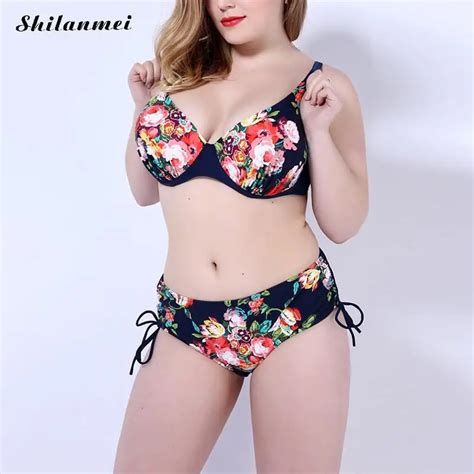 2017 Sexy Floral Padded Brazilian Bikinis Women Swimwear Swimsuit Push Up Bikini Set Beach