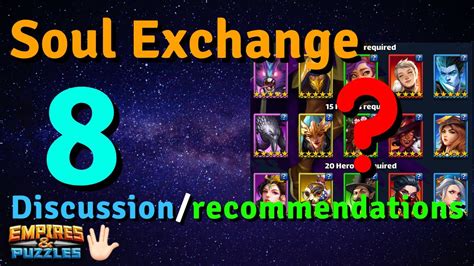 Soul Exchange Discussion Analysis And Recommendations Empires