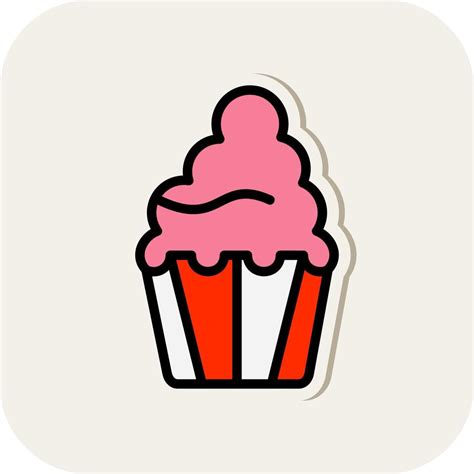 Cupcake Vector Icon Design 21317089 Vector Art At Vecteezy