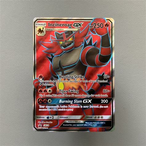 Pokemon TCG Incineroar GX Full Art Promo SM38 2017 Sun Moon Promos