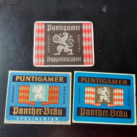 Alte Bieretiketten Sterreich Brauerei Puntigamer Puntigam Graz Eur