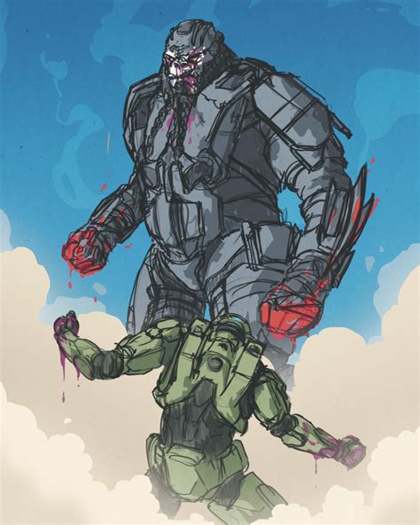 Chief vs. Atriox [work in progress] : r/halo