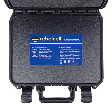 Outdoorbox 12V70 AV Rebelcell Portable Energy For Outdoor Use