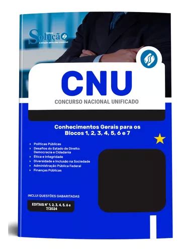 Apostila Cnu Concurso Nacional Unificado Para Os Blocos