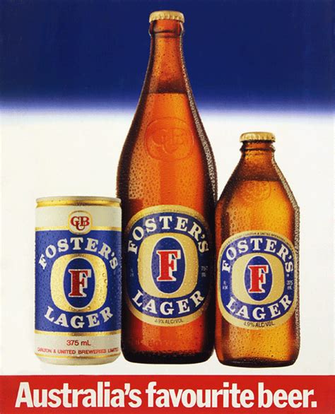 Foster’s Lager ‘Australia’s favourite beer’ Poster – Australian Beer ...