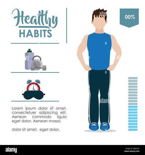 Healthy Habits Infographic Stock Vector Image And Art Alamy