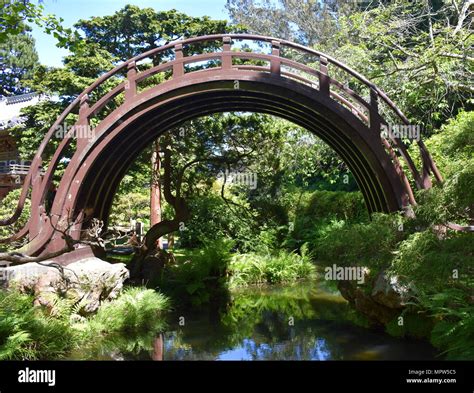 Arch Bridge in Japanese Tea Garden, San Francisco Stock Photo - Alamy