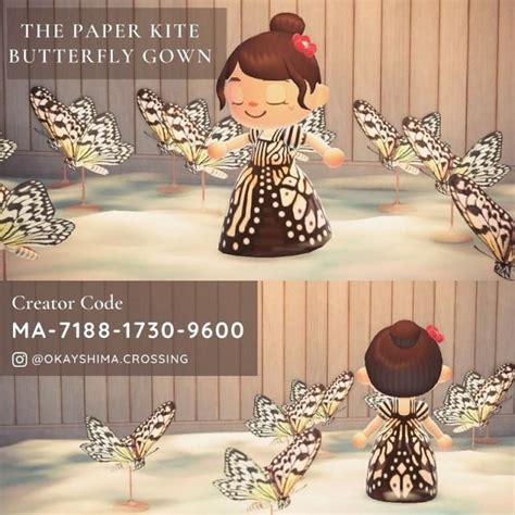 The Paper Kite Butterfly Gown” Beautiful Dress By Animal Crossing