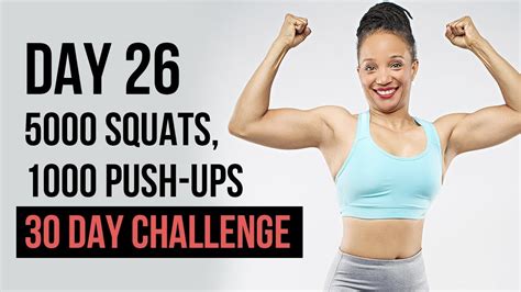 Day 26 5000 Squats 1000 Push Ups 30 Day Challenge For Women Outdoors