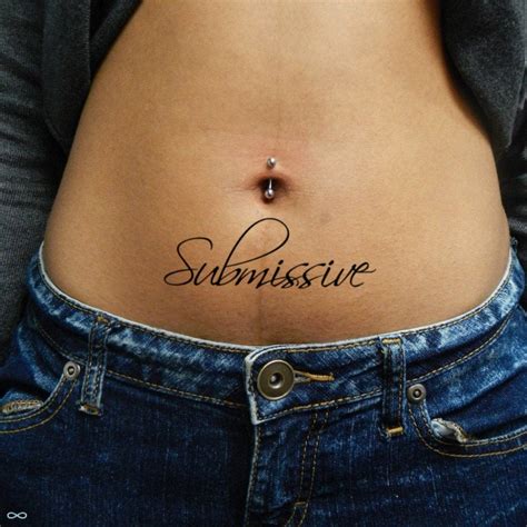 Submissive Temporary Fake Tattoo Sticker Set Of 2 Etsy UK