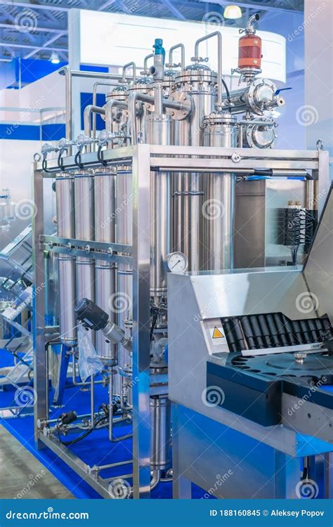 Pharmaceutical Production Equipment at Pharmacy Factory or Exhibition Editorial Image - Image of ...