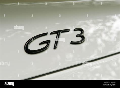 Badge Of A Porsche 911 Gt3 Stock Photo Alamy