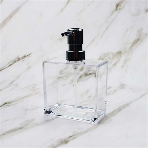 Square Acrylic Pump Dispenser Soap Dispenser