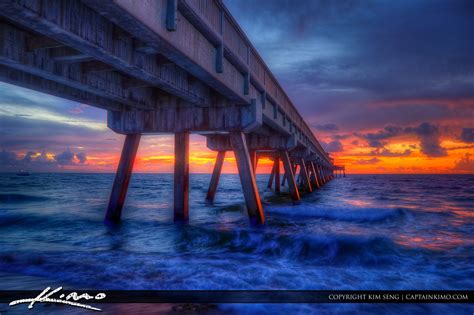 Deerfield Beach International Fishing Pier at Sunrise | HDR Photography ...