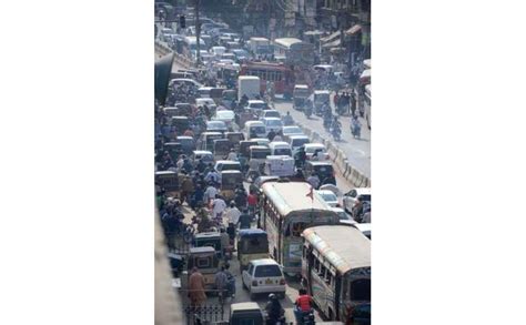 Karachia View Of Massive Traffic Jams During Peak Hours At Main Saddar