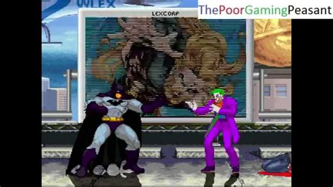 Batman Vs Joker In A Dc Vs Marvel Mugen Edition Match Battle Fight