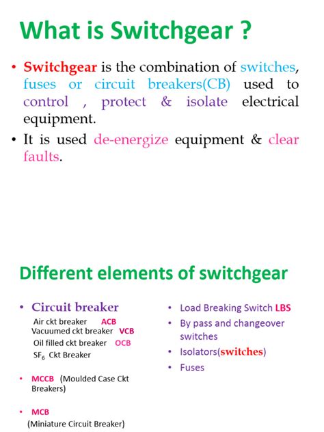 Introduction To Switchgear - Lecture V | PDF | Relay | Electric Arc