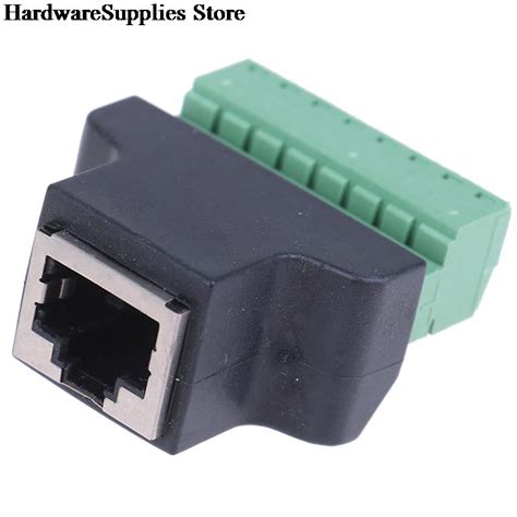 Adaptateur de Terminal RJ45 femelle à vis séparateur RJ45 à 8 broches