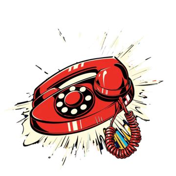 Comic Book Style Cartoon Telephone Ringing Telephone Old Style Png