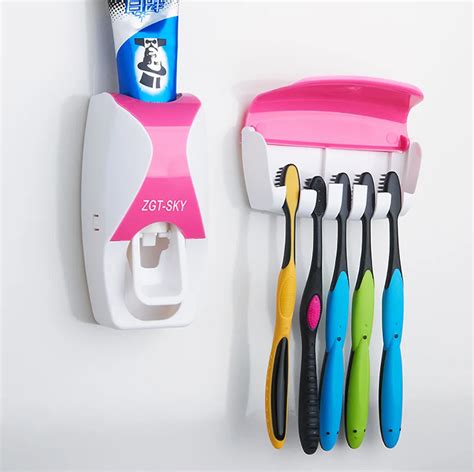 Automatic Toothpaste Dispenser Toothbrush Holder