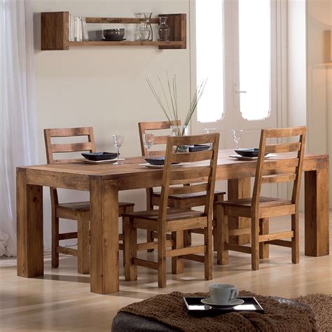 mesa de comedor y sillas de madera MYOC Fábrica de Muebles rústicos