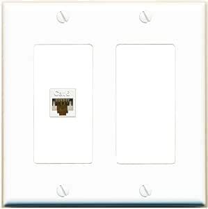 Amazon Riteav Port Cat Ethernet Wall Plate Female Female