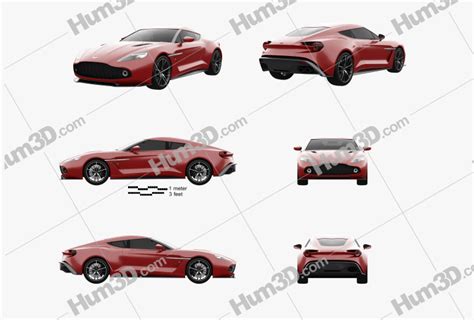 Aston Martin Vanquish Zagato Blueprint Template Dmodels