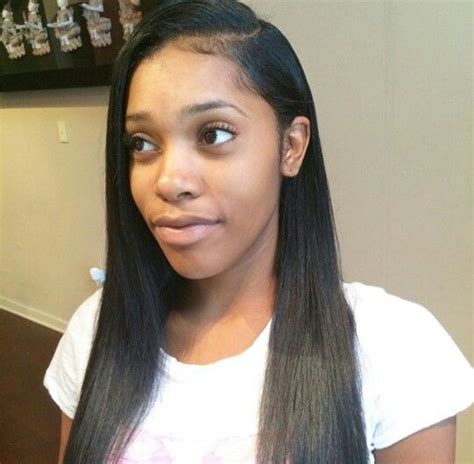 27 Side Part Sew In Straight Quintonrochelle