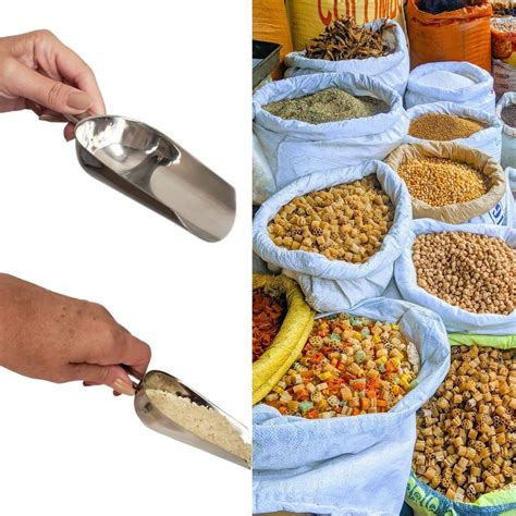 P Pegador Multiuso Cereais Gelo Gr Os Ra O A O Inox Madeiramadeira