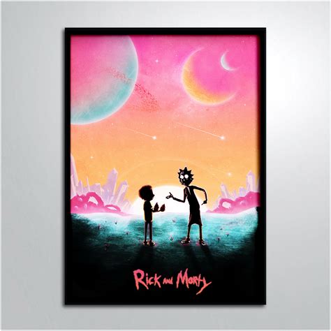 Постер в раме/Рик и Морти Камни Rick and Morty — купить в интернет ...