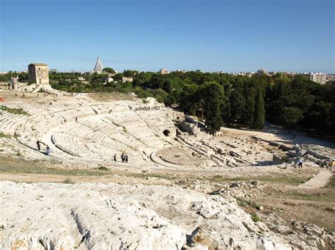 Greek Theater Of Siracusa Uploaded To Wikimedia Commons C Flickr