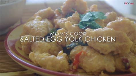 Salted Egg Yolk Chicken Recipe Youtube