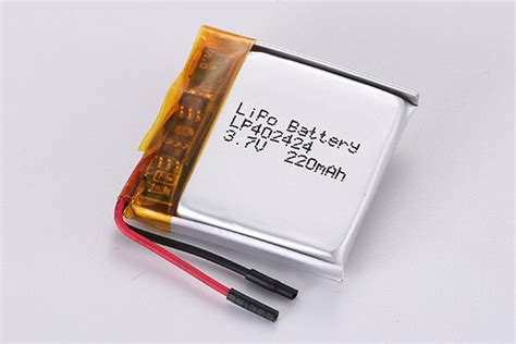 37v Multipurpose Rechargeable Standard Lithium Polymer Batteries Lp402424 220mah 0814wh