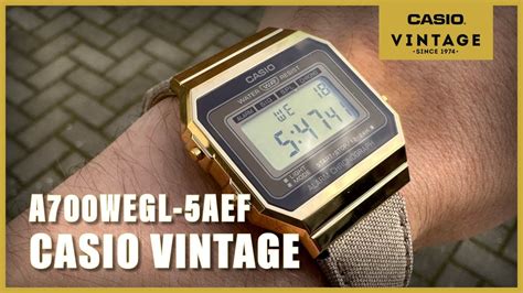 Unboxing Casio Vintage A Wegl Aef Youtube