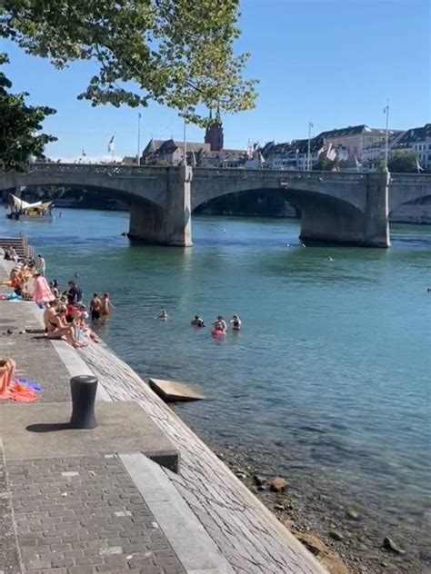 Swiss Locals Commute Home From Work Using River Current News Au